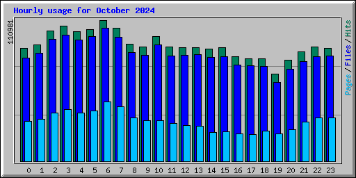 Hourly usage for October 2024