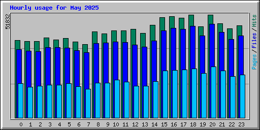 Hourly usage for May 2025
